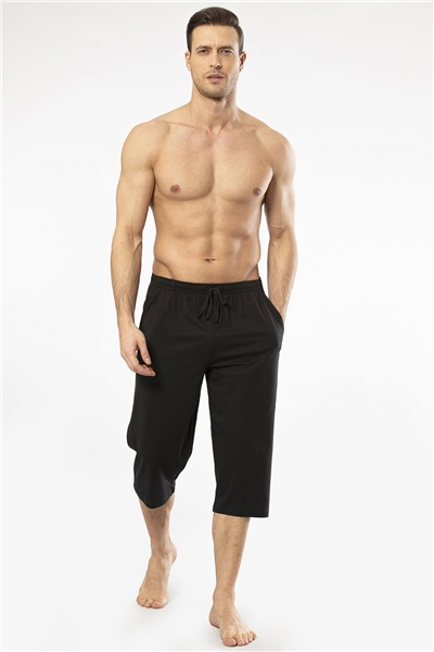 Cacharel 2233 Erkek Modal Kapri Tek Alt -Siyah