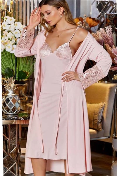 Çeyizlik Dantelli Penye 6lı Set