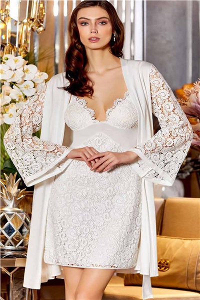 Çeyizlik Dantelli Penye 6lı Set