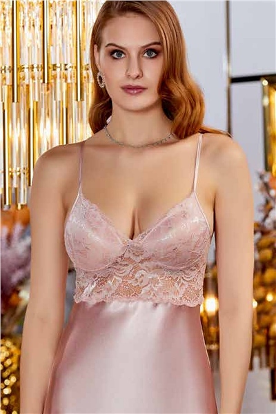 Çeyizlik Dantelli Saten 6lı Set