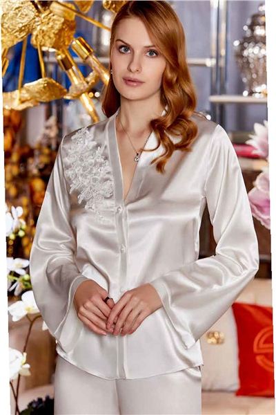 Çeyizlik Dantelli Saten 6lı Set