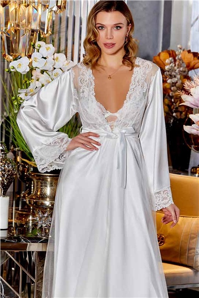 Çeyizlik Dantelli Saten 6lı Set