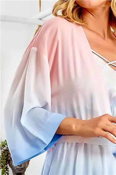 Cossy by Aqua 22627 Kadın Batik Desen Sabahlık-Desenli