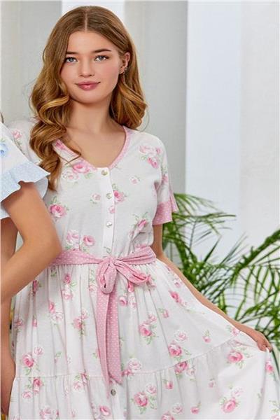 Cossy by Aqua 23517 Kadın Kısa Kollu Gecelik-Pembe