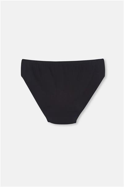 Dagi 1191 Erkek 2li %100 Pamuk Slip Külot-Siyah