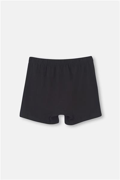 Dagi 1220 Erkek 2li %100 Pamuk Penye Boxer-Siyah