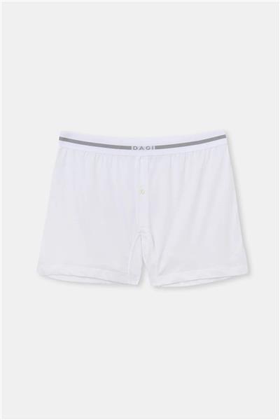 Dagi 3710 Erkek Penye Modal Boxer-Beyaz