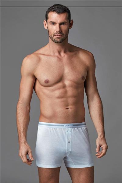 Dagi 3710 Erkek Penye Modal Boxer-Beyaz