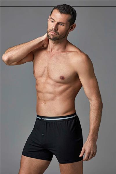 Dagi 3710 Erkek Penye Modal Boxer-Siyah