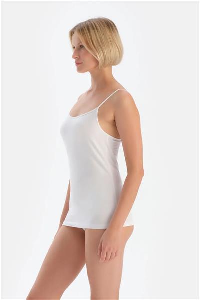 Dagi 5007 Kadın 2li Ayarlanabilir İp Askılı Atlet-Beyaz