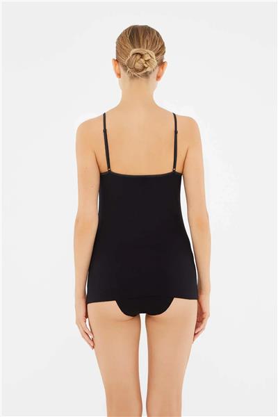 Dagi 5007 Kadın 2li Ayarlanabilir İp Askılı Atlet-Siyah