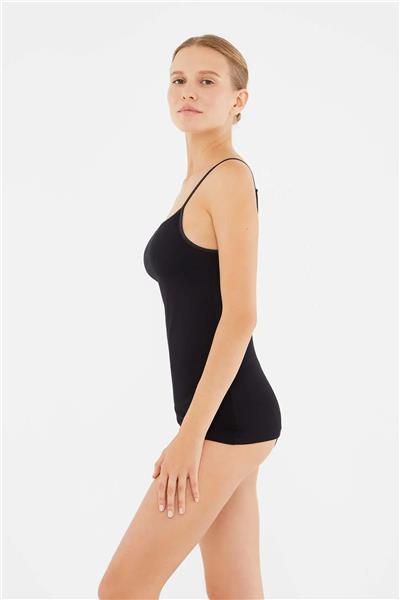 Dagi 5007 Kadın 2li Ayarlanabilir İp Askılı Atlet-Siyah