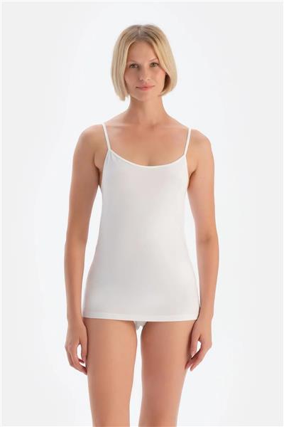 Dagi 5007 Kadın 2li Ayarlanabilir İp Askılı Atlet-Beyaz