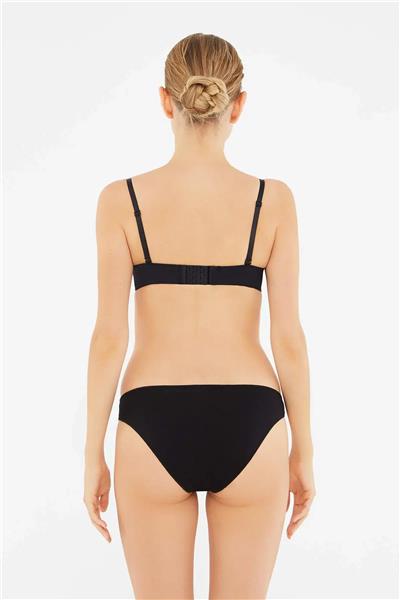 Dagi 5100 Kadın 5li Düşük Bel İzsiz Slip Külot-Siyah&Beyaz&Ten