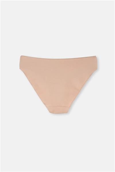 Dagi 5115KC Kadın 5li Yüksek Bel Slip Külot-Siyah&Beyaz&Ten