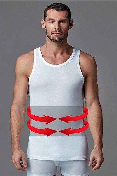 Eros 060 Erkek Korse Atlet-Beyaz
