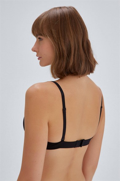 Eros ERSK120 Violet Badem Boş Cup Tek Sütyen - Siyah