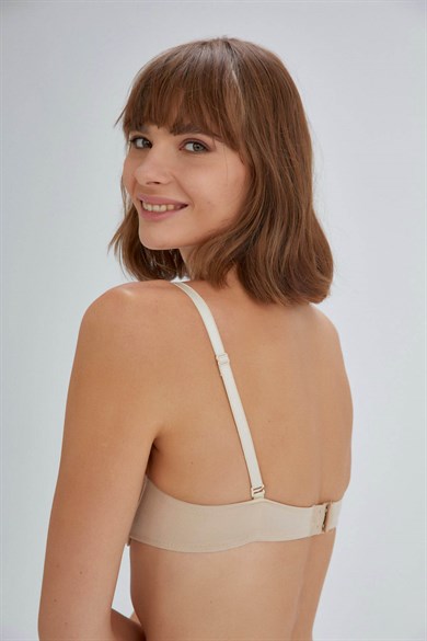 Eros ERSK120 Violet Badem Boş Cup Tek Sütyen - Ten