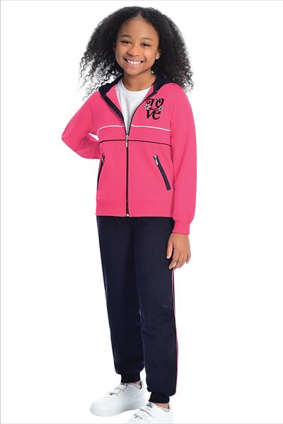 Ersoy 2000 Kız Çocuk Uzun Kollu Eşofman Takımı-Lacivert