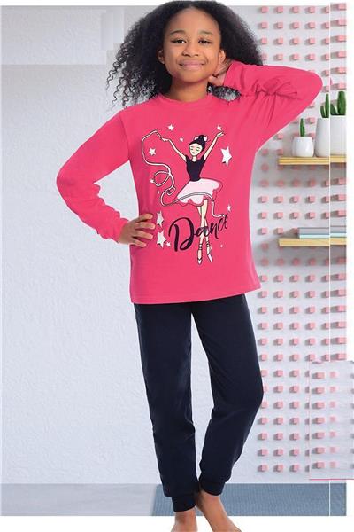 Ersoy 901G Garson Boy Kız Çocuk Uzun Kollu Çocuk Pijama Takımı-Gülkurusu