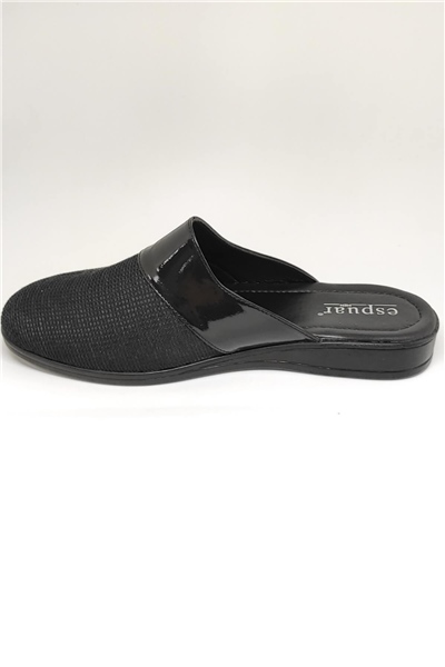 Espuar 424 Hasır Desen Erkek Terlik - Siyah
