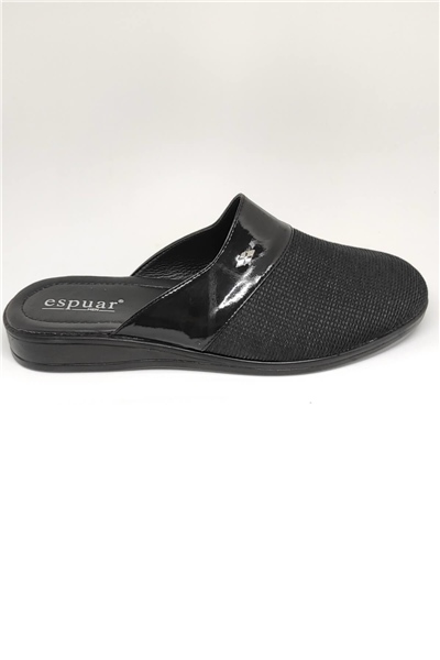 Espuar 424 Hasır Desen Erkek Terlik - Siyah