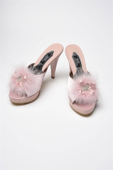 GC 145 Kadin Ev Terliği - Pudra