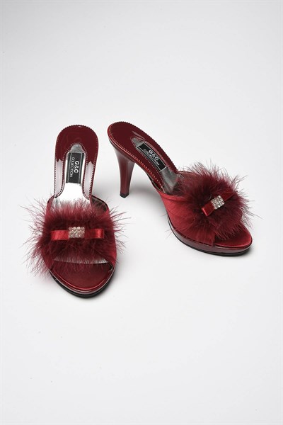 GC 175 Kadin Ev Terliği - Bordo