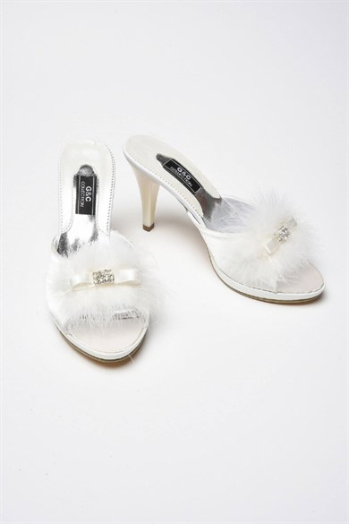 GC 175 Kadin Ev Terliği - Ekru