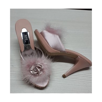 GC 190 Kadin Ev Terliği - Pudra