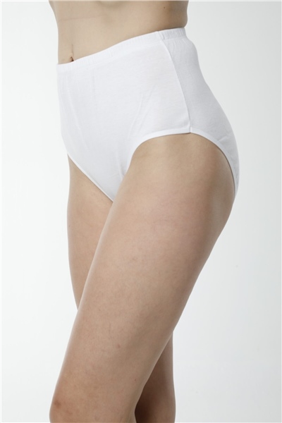 HMD 1003 3lü Hamile Lohusa Pamuklu Ribana Bato Külot - Beyaz