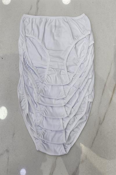 HMD 1410X6 Kız Çocuk 6lı Slip Külot-Beyaz