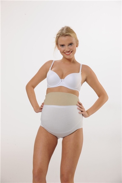 HMD 1413 3lü Pamuklu Yüksel Bel Hamile Lohusa Külot - Beyaz