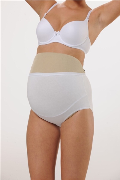 HMD 1413 3lü Pamuklu Yüksel Bel Hamile Lohusa Külot - Beyaz