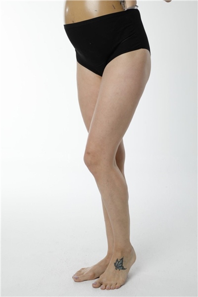 HMD 1413 Pamuklu Yüksel Bel Hamile Lohusa Külot - Siyah