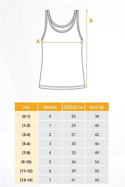 HMD 2013X3 Kız Çocuk 3lü Ribana Kalın Askılı Atlet-Beyaz