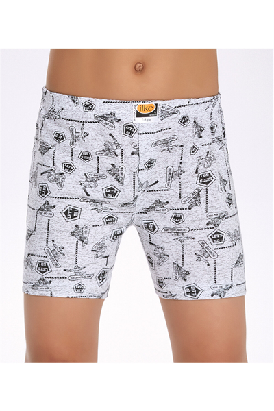 İlke 340 Erkek Çocuk 12li Desenli Boxer-Desenli