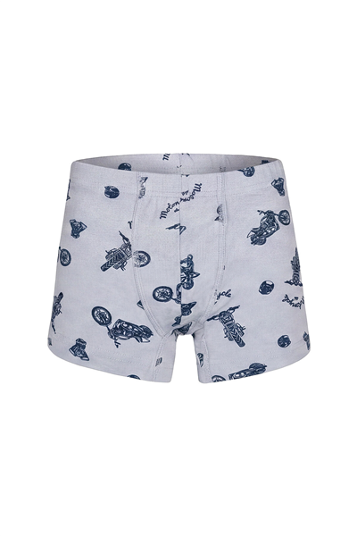 İlke 344 Erkek Çocuk 12li Desenli Boxer-Desenli