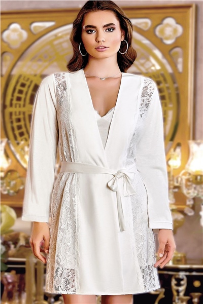 Jeremi 115 Çeyizlik Penye 6lı Set-Ekru