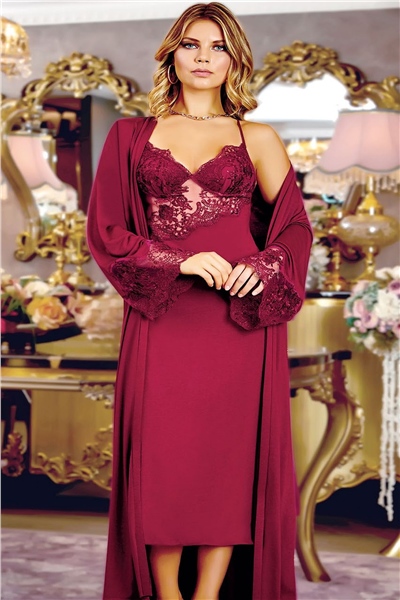 Jeremi 120 Çeyizlik Penye 6lı Set-Bordo