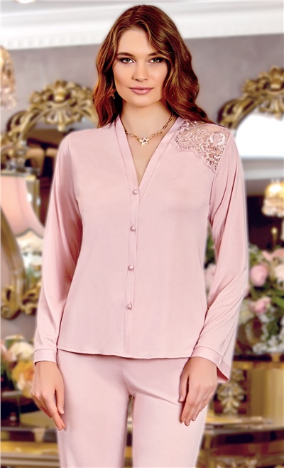 Jeremi 120 Çeyizlik Penye 6lı Set-Pudra