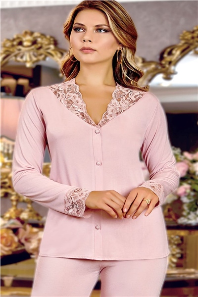 Jeremi 125 Çeyizlik Penye 6lı Set-Pudra