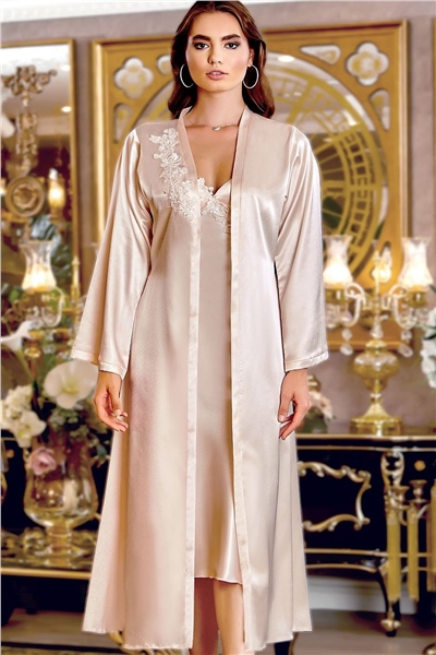 Jeremi 230 Çeyizlik Saten 6lı Set-İnci