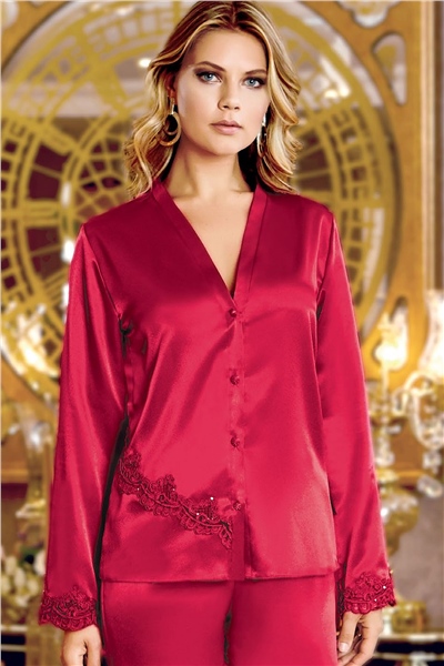 Jeremi 250 Çeyizlik Saten 6lı Set-Bordo