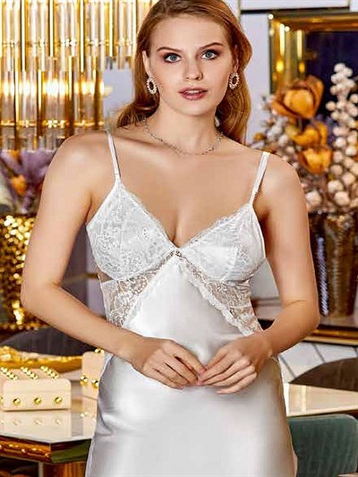 Jeremi 280 Çeyizlik Saten 6lı Set-Ekru