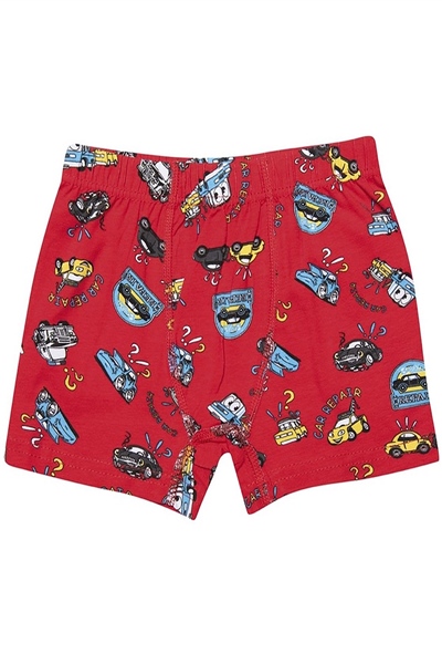 Kota 1013x12 Erkek Çocuk 12li Likralı Karışık Desen Boxer-Renkli