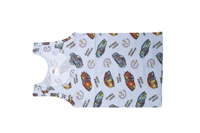 Kota 1014x12 Erkek Çocuk 12li Likralı Karışık Desen Atlet-Renkli