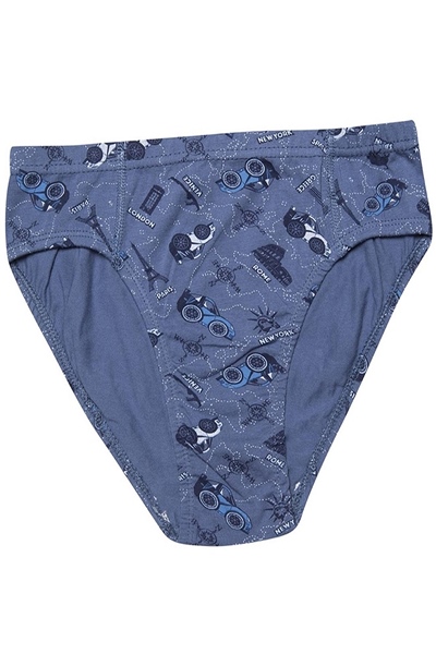 Kota 1018x12 Erkek Çocuk 12li Karışık Desen Likralı Slip Külot-Renkli