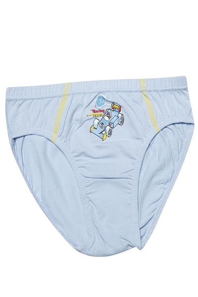 Kota 1019X12 Erkek Çocuk 12li Karışık Desen Likralı Slip Külot-Renkli