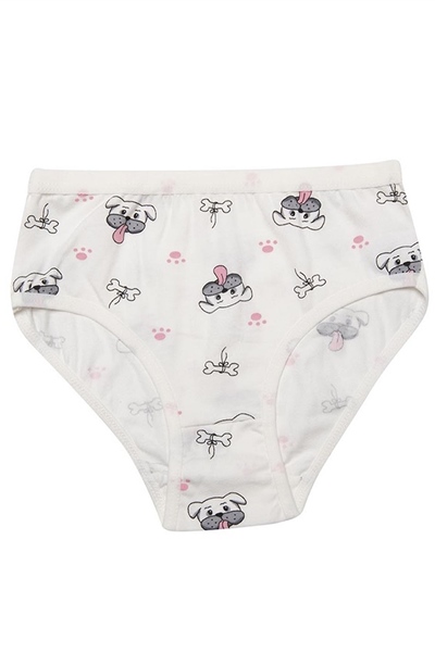 Kota 3402X12 Kız Çocuk 12li Likralı Karışık Desen Bikini Külot-Renkli